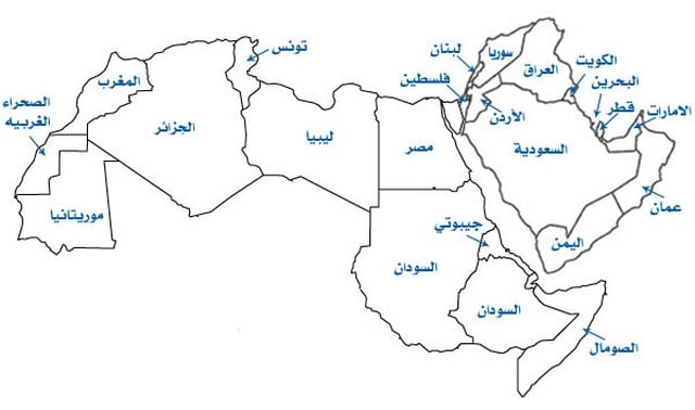 خريطة الخليج العربي