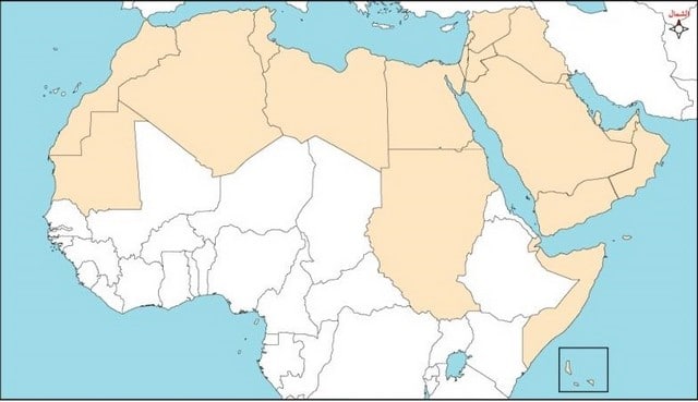 خريطة الوطن العربي