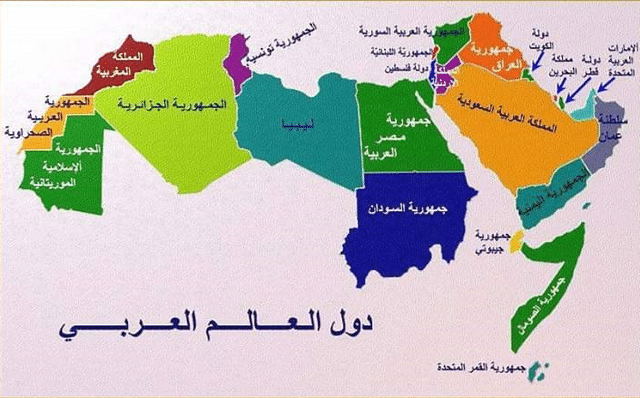 خريطة الوطن العربي