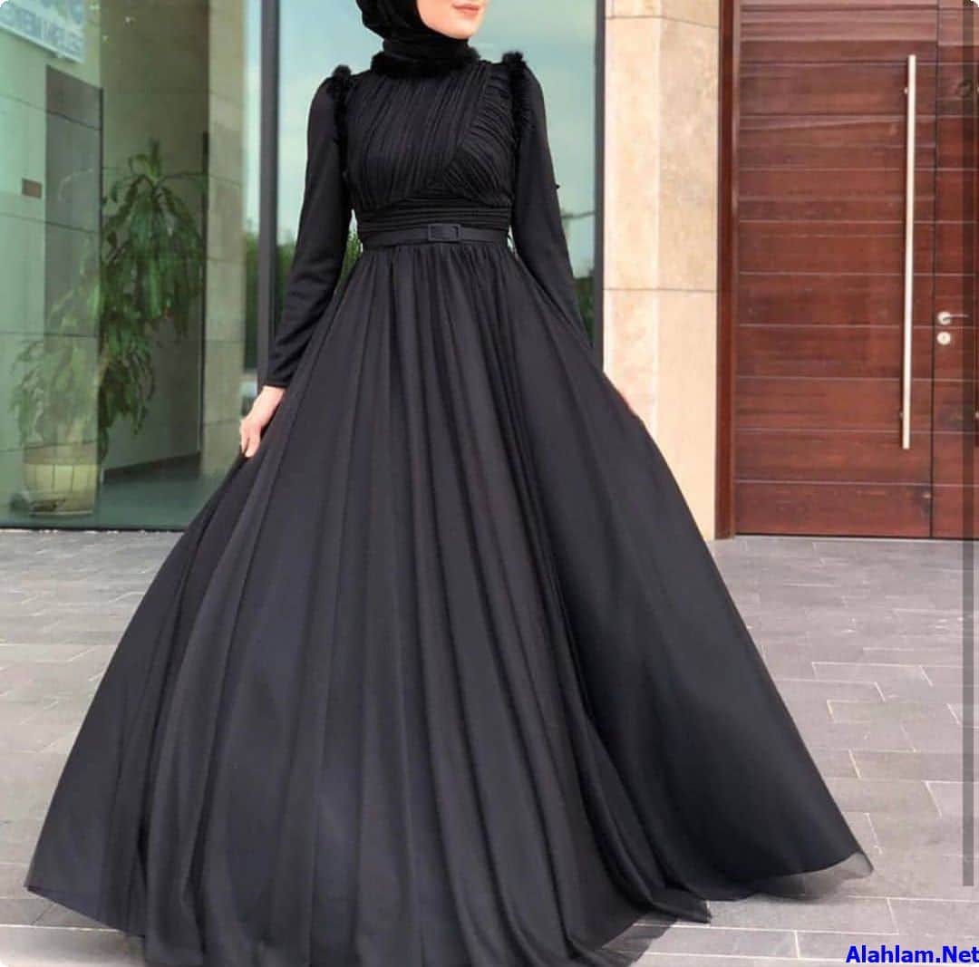 احدث الوان فساتين سهرة
